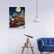 Christmas Train Diamond Painting Kit,Night Sky Diamond Canvas, 5D Diamond Art Dots Kit